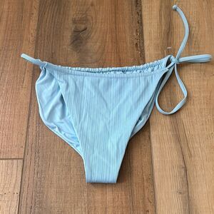 NWOT ARO Bikini Bottoms Womens Large Baby Blue Swimwear Side Tie String